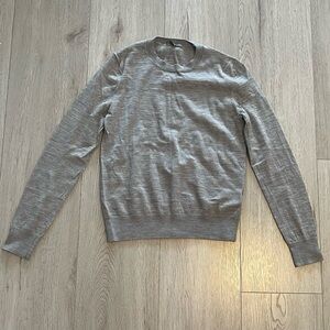 COS Men's Crew Neck Sweater in Light Gray